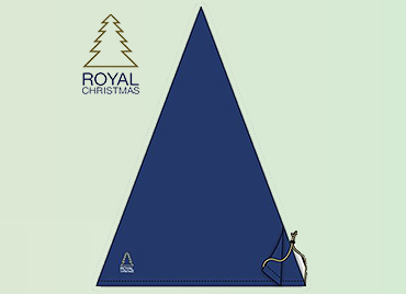 Royal Christmas - Copertura per albero di Natale artificiale - 200 x 150 cm