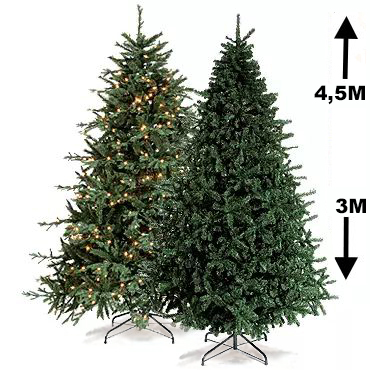 Grandi Alberi di Natale Artificiale & LED - 3 Metro - 3,6 Metro - 4,5 Metro / Giganti Alberi di Natale Artificiale PE / PVC - LED Luci - 4 Metro / 8 Metro