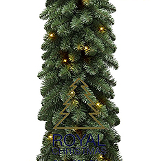 Natale Artificiale Festone - Largo PVC - con LED Illuminazione - 200 Luci - Max. 3x Collegabile - 540 cm